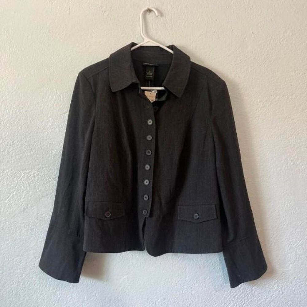 Lane-bryant Women's Grey and Black Jacket
